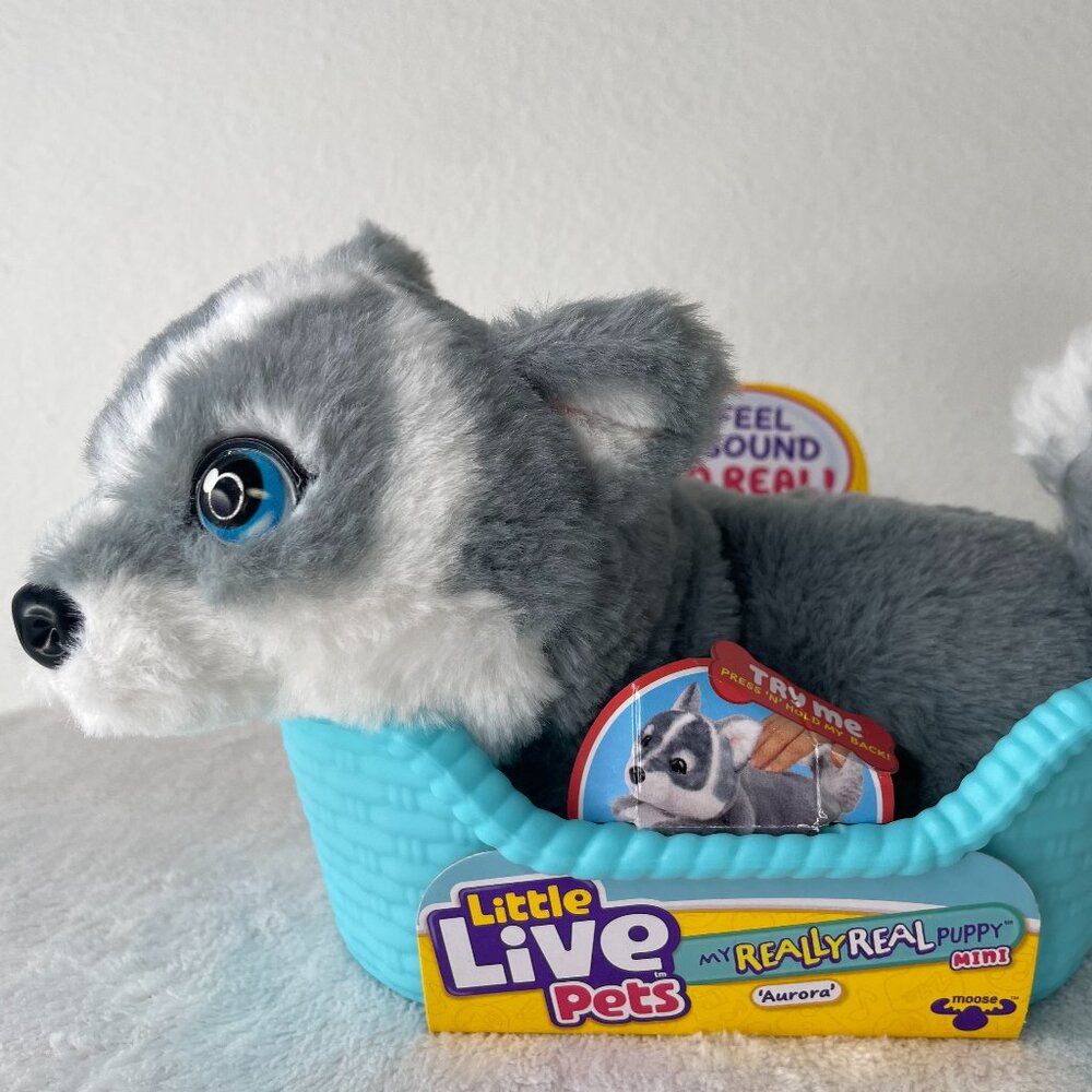 Little Live Pets My Really Real Puppy Mini Aurora Husky Interactive Plush Toy 20